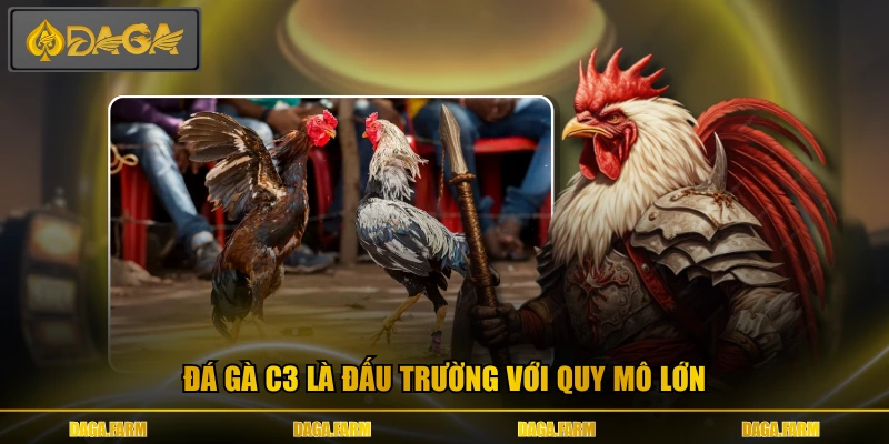 Đá gà c3 là đấu trường với quy mô lớn