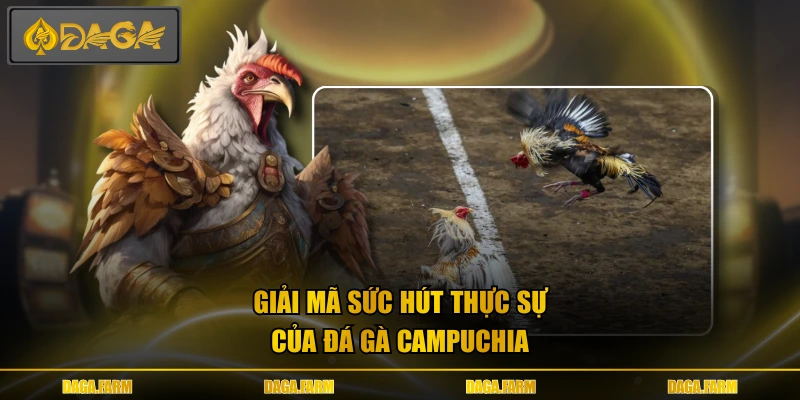 Giải mã sức hút thực sự của đá gà campuchia