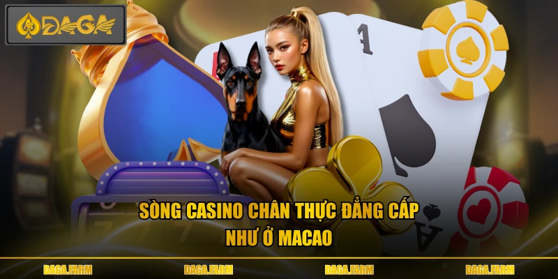 Sòng casino chân thực đẳng cấp như ở Macao