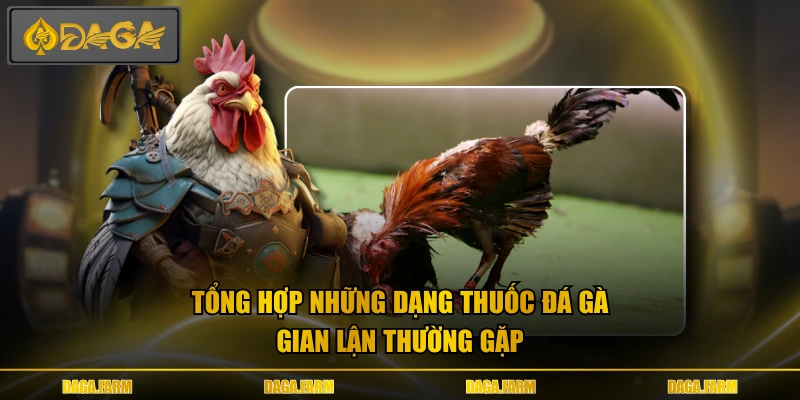 Tổng hợp những dạng thuốc đá gà gian lận thường gặp