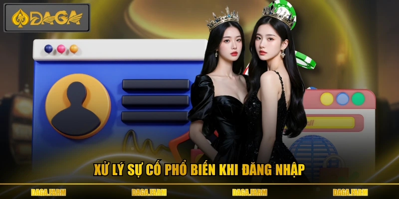 Xử lý sự cố phổ biến khi đăng nhập